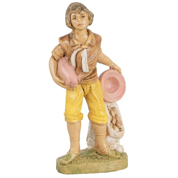 Farmer with piglet 10 cm Euromarchi lux