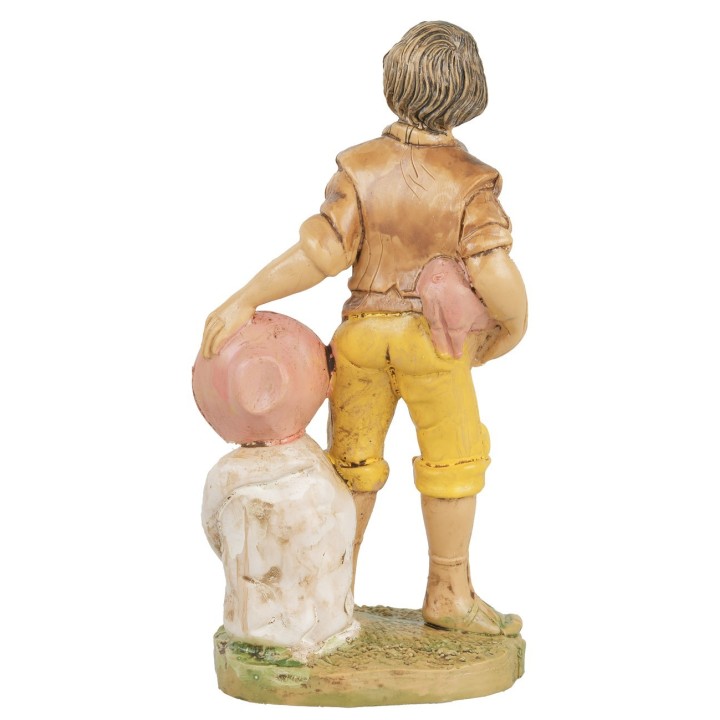Campesino con cerdito 10 cm Euromarchi lux