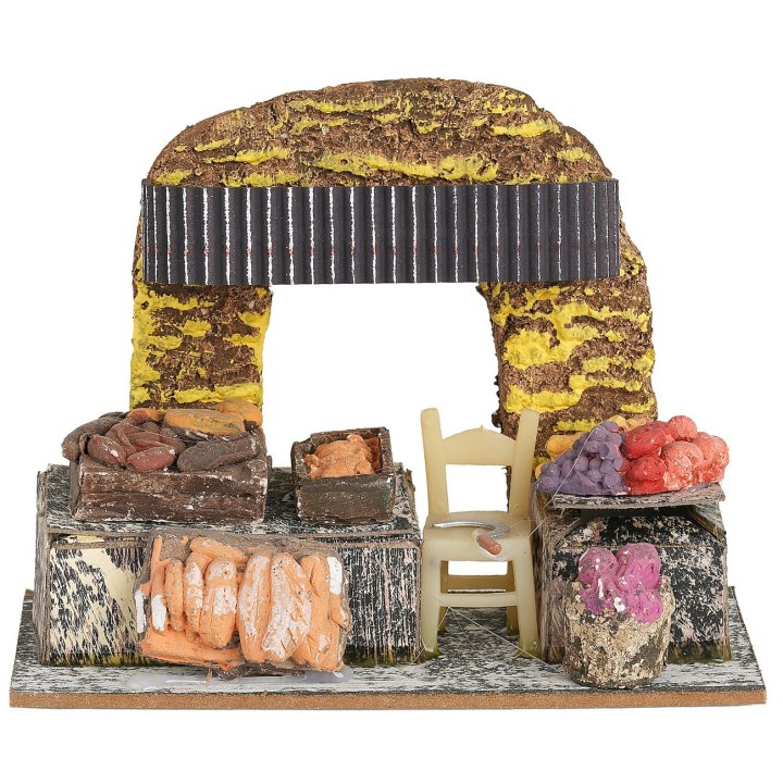 Bottega con alimenti cm 15x8x12,5 h
