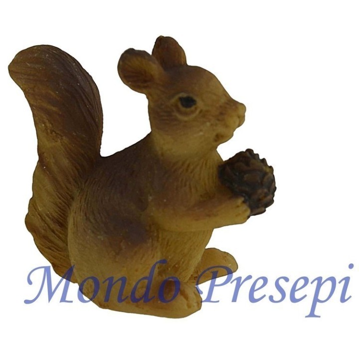 Ardilla de 2,5 cm en resina