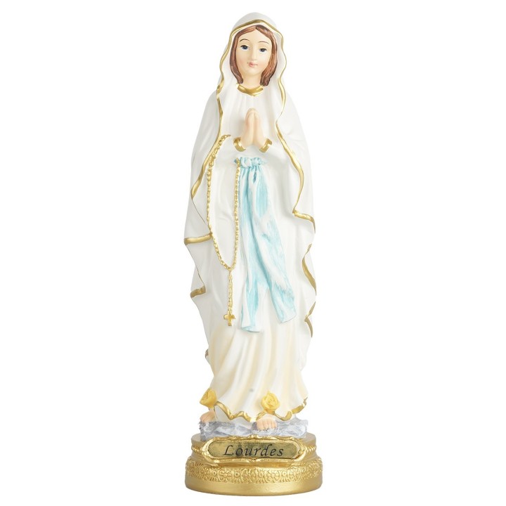 Madonna di Lourdes 22 cm in resina