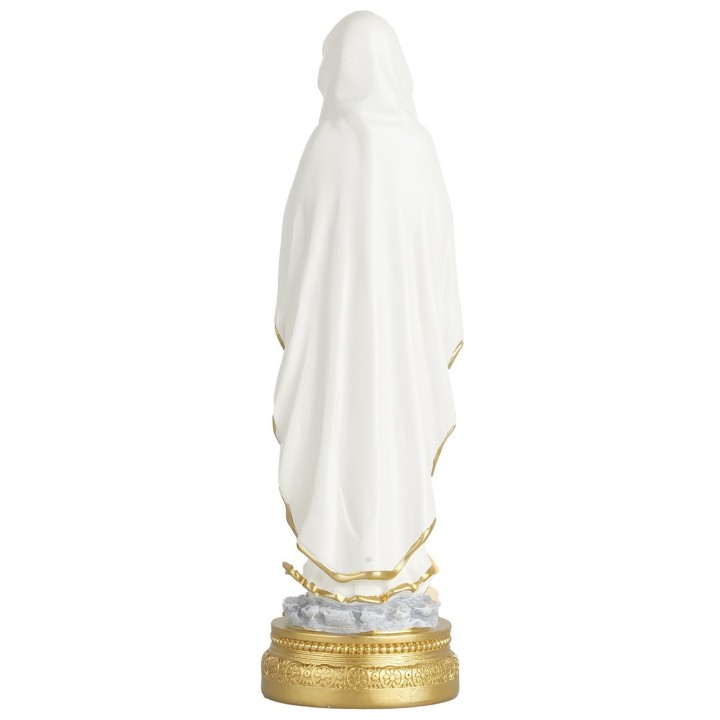 Our Lady of Lourdes 22 cm in resin