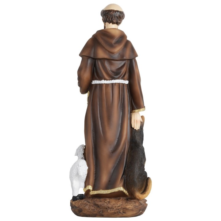 San Francesco 30 cm in resina