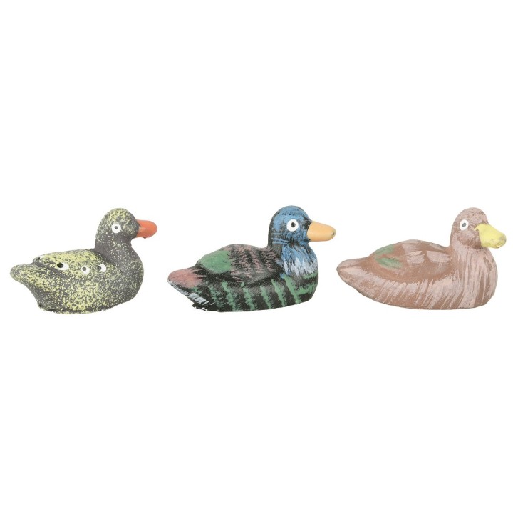 Set of 3 resin ducks for statues 10 cm