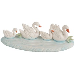 Familia de cisnes serie 10 cm