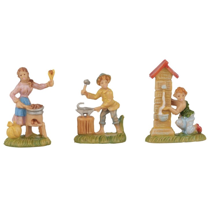Set 6 mestieri cm 4 Euromarchi