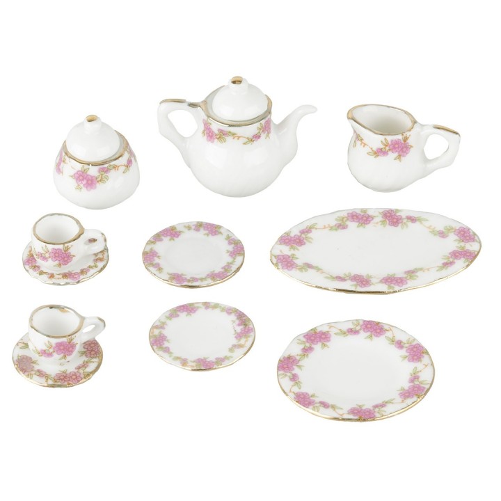 11-piece porcelain tea and coffee set