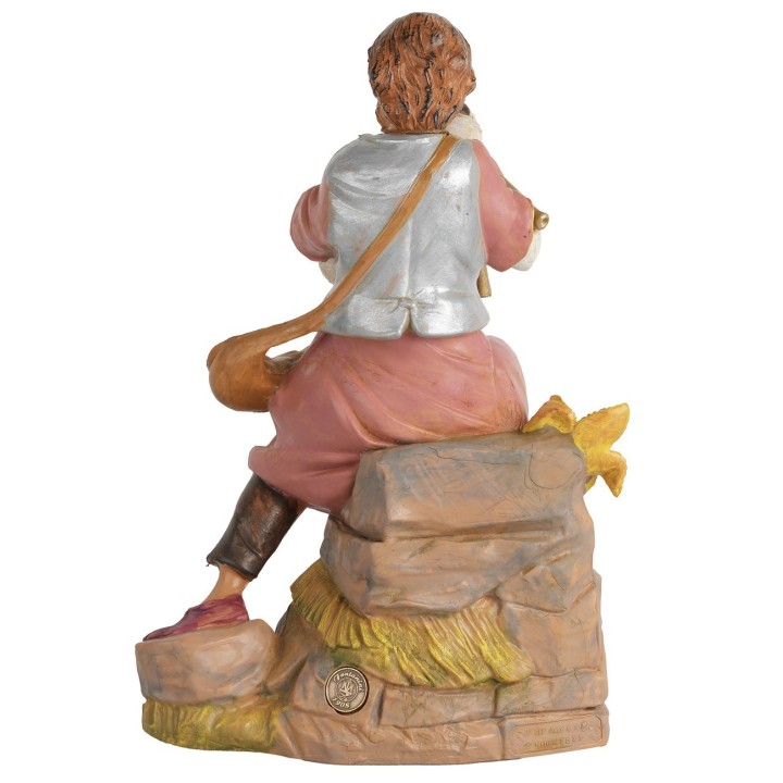 Seated bagpiper series 30 cm Fontanini
