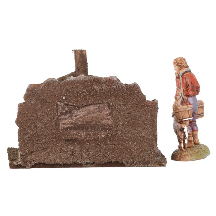Rustic well cm 9x5x6 h