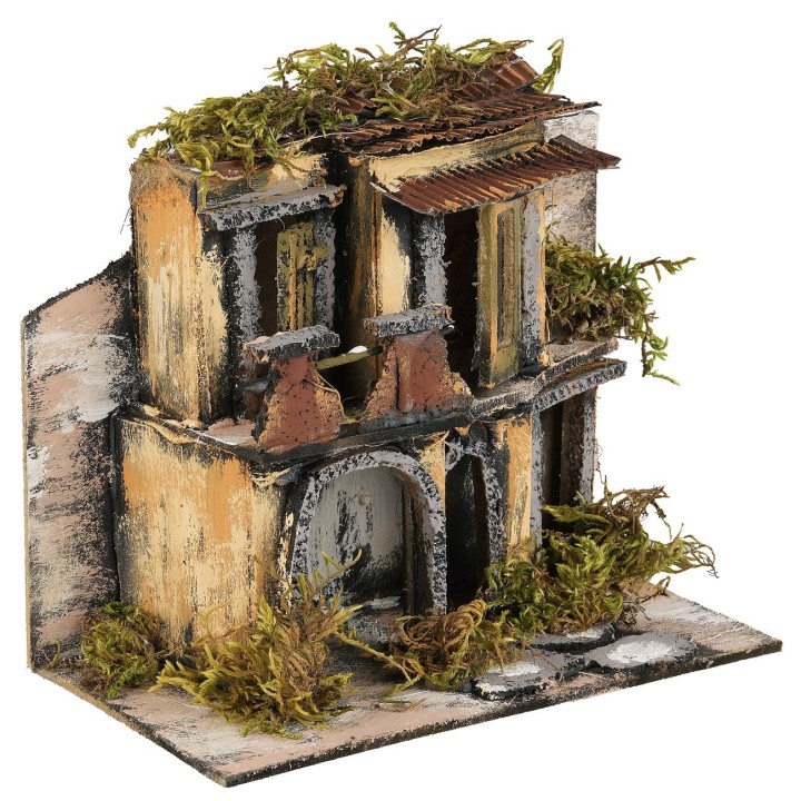 Casa illluminata h 15,5 cm