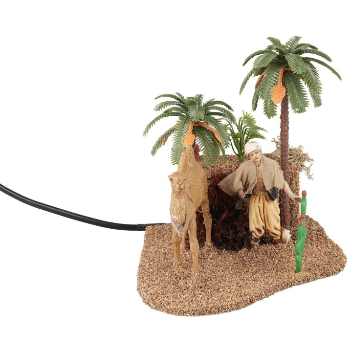 Arabo con cammello con doppio movimento serie 10 cm Landi
