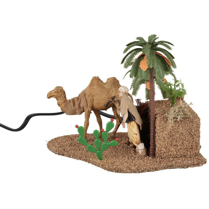Arabo con cammello con doppio movimento serie 10 cm Landi