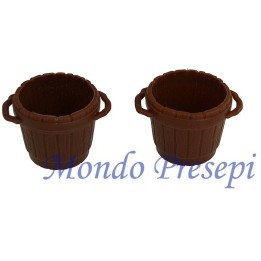 Conjunto de 2 cubas de PVC Ø cm 2,7