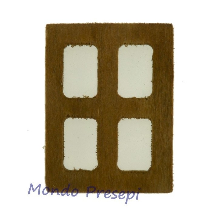 Ventana de madera pequeña de 3,5x4,5 cm