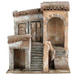 Gruppo di case per statue serie 10 cm