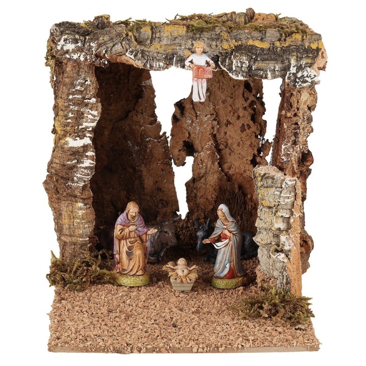 Grotta con Natività Landi Moranduzzo 6 cm