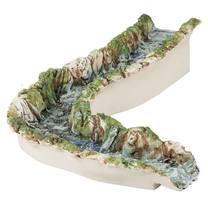 Fiume in resina - Curva sinistra cm 50