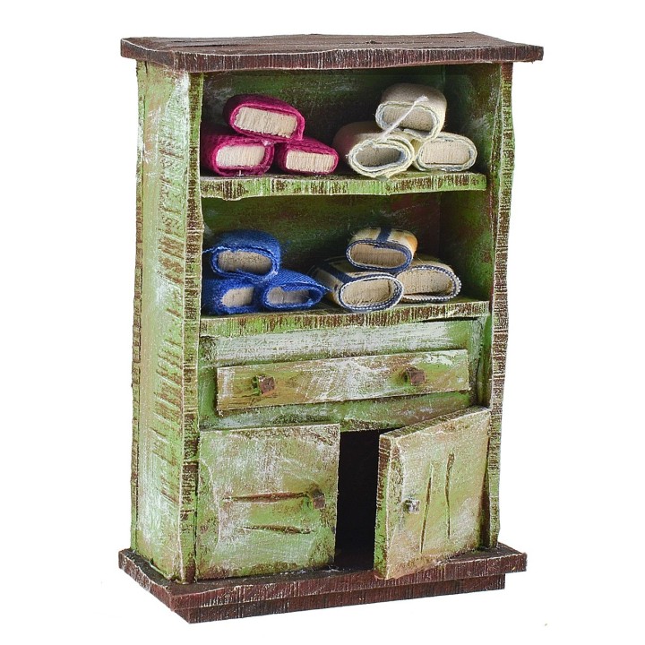 Mobile con scampoli di stoffe cm 8,5x3,5x12 h