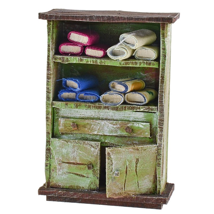 Mobile con scampoli di stoffe cm 8,5x3,5x12 h