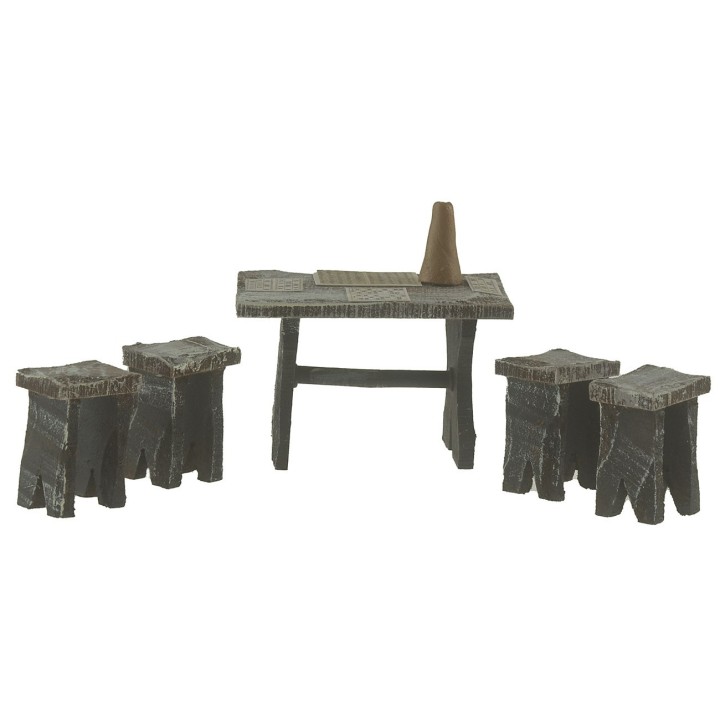 Mesa con juego de bingo para estatuas cm 10