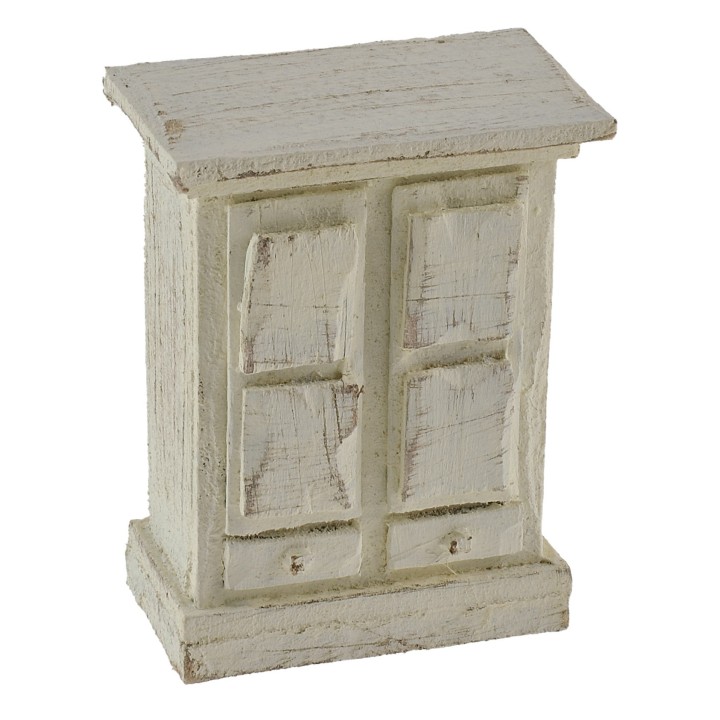 Armario blanco para estatuas 6 cm