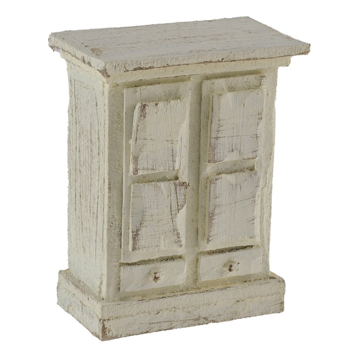 White cabinet for 6 cm statues