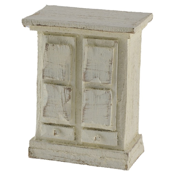 White cabinet for 6 cm statues