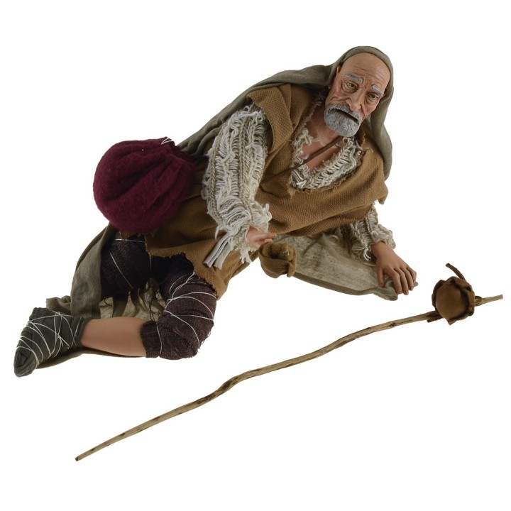 Mendicante storpio disteso serie 30 cm Pigini