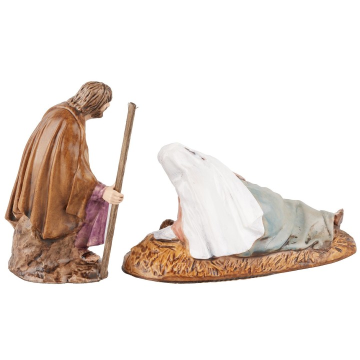 Natività con Maria sdraiata serie 10 cm Landi Moranduzzo