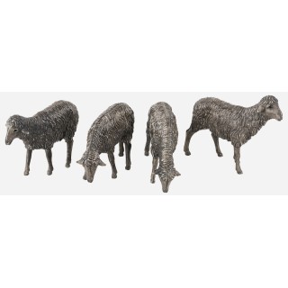 Set de 4 ovejas negras de la serie 12 cm Landi Moranduzzo