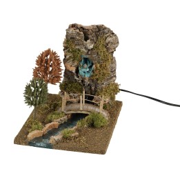 Cascada funcional con río 20x25x21,5 cm