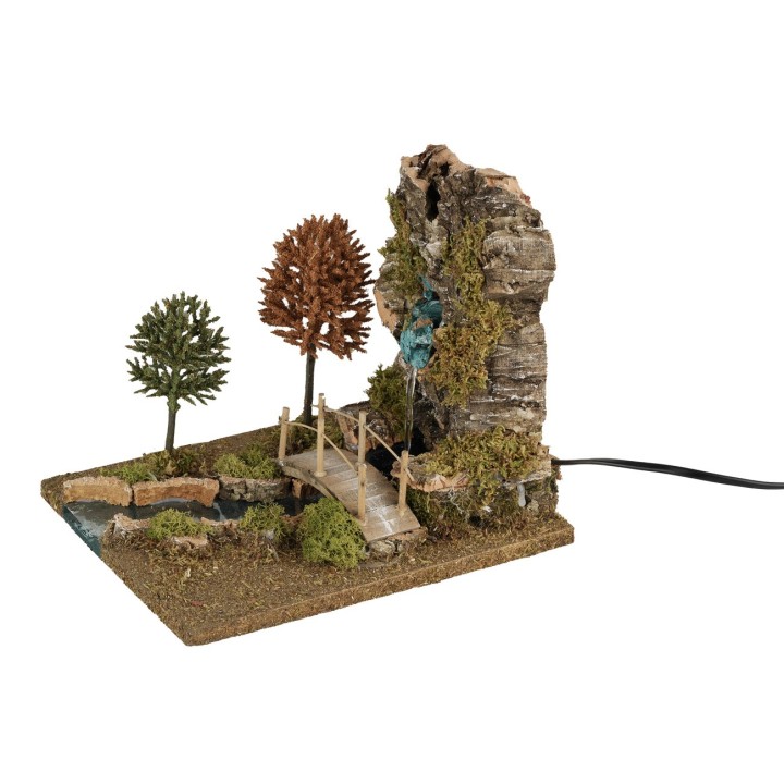 Functioning waterfall with river 20x25x21.5 cm
