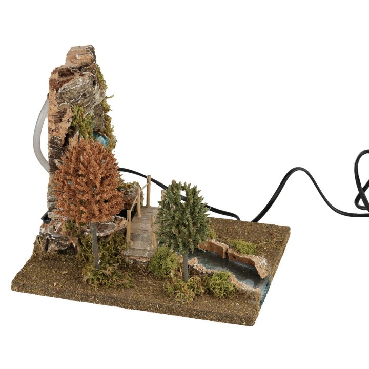 Functioning waterfall with river 20x25x21.5 cm