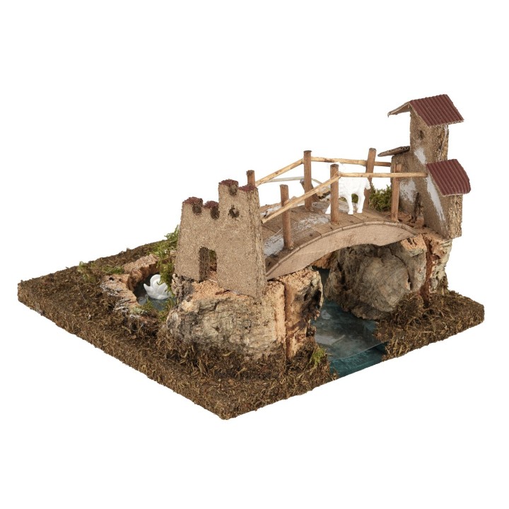 Lago di montagna effetto profondità cm 20x20x15 h