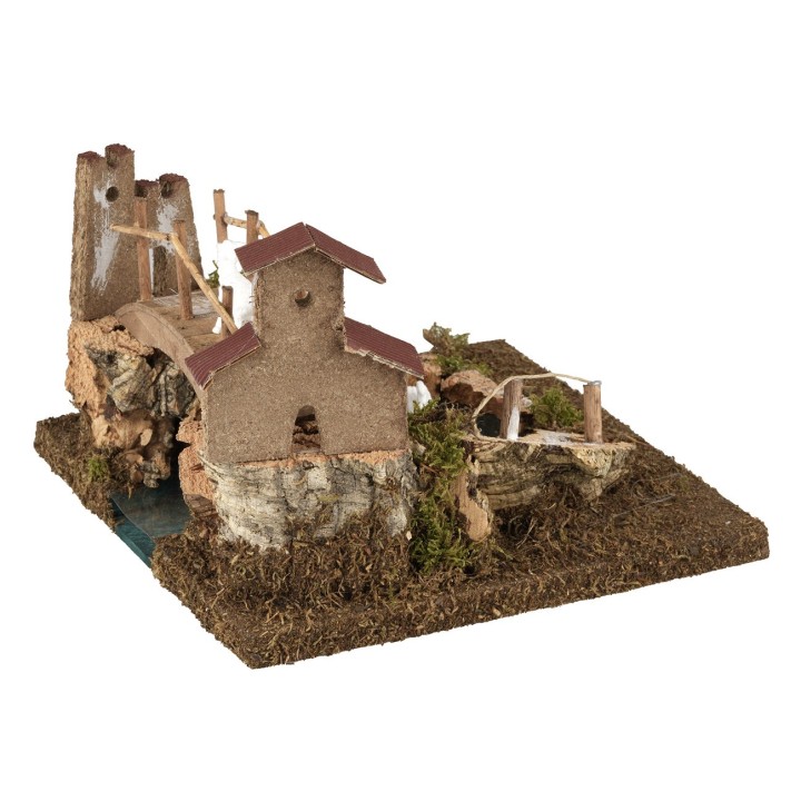 Lago de montaña efecto profundidad cm 20x20x15 h