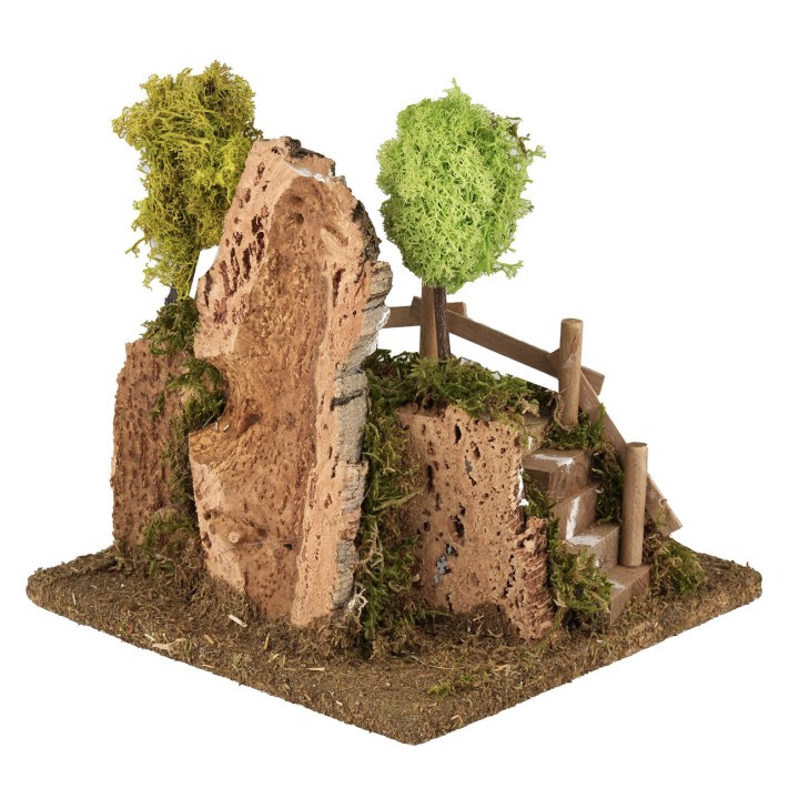 Cueva con lago efecto profundidad cm 20x20x22 h