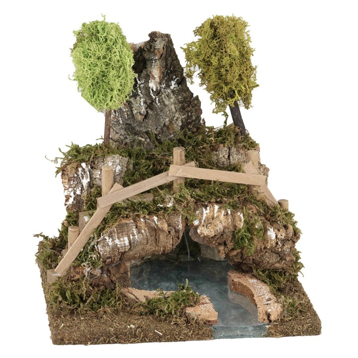 Grotta con lago effetto profondità cm 20x20x22 h
