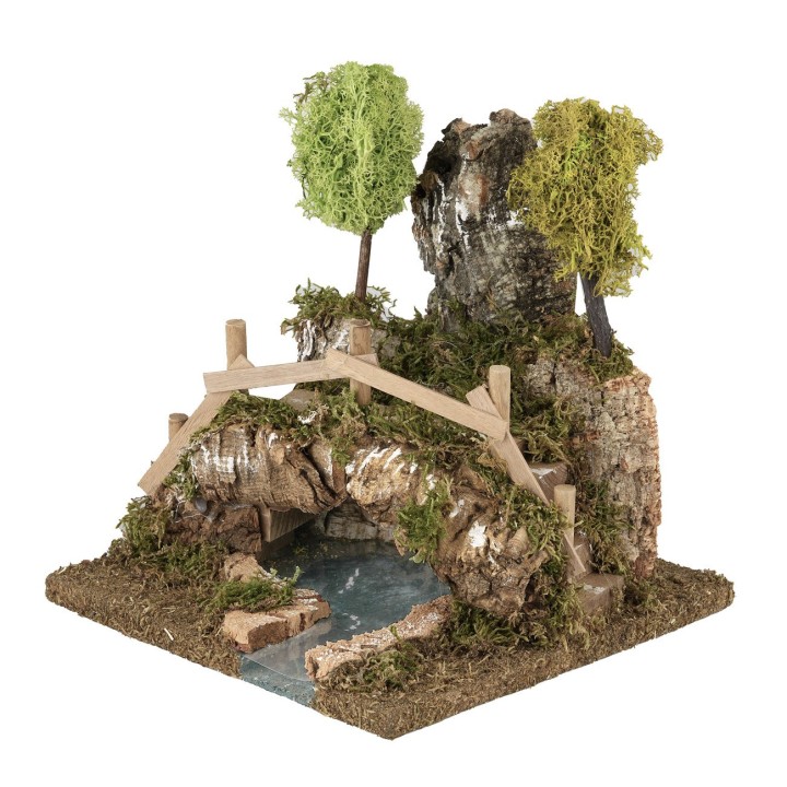 Grotta con lago effetto profondità cm 20x20x22 h