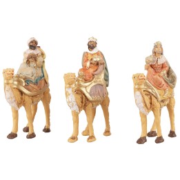 Tre Re Magi a cammello serie 10 cm Euromarchi