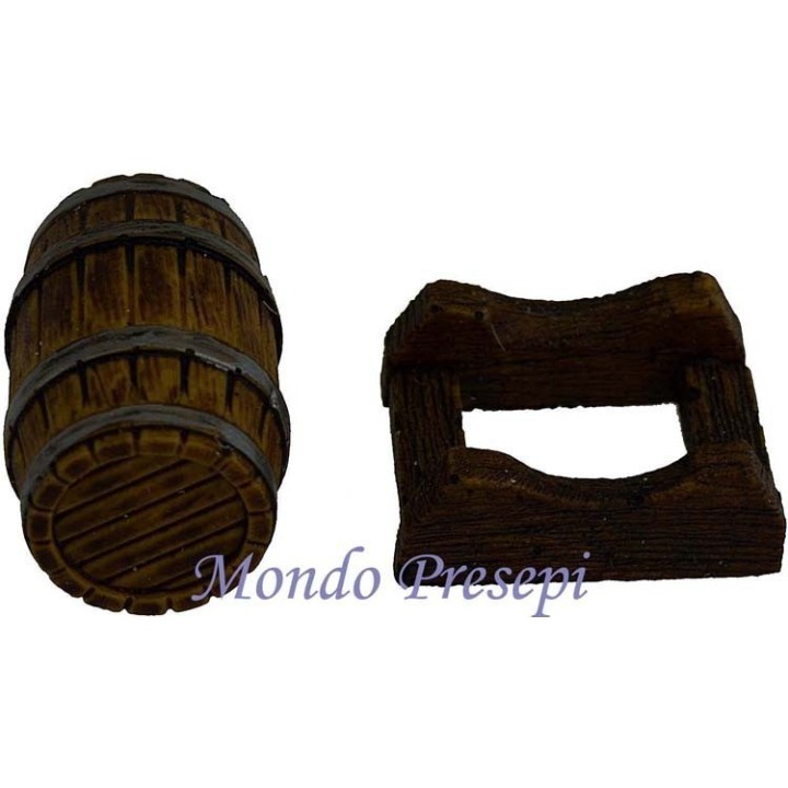 Barril redondo de 3 cm con Escálamo