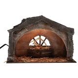 Cabaña en poliestireno iluminada cm 29x15x20 h