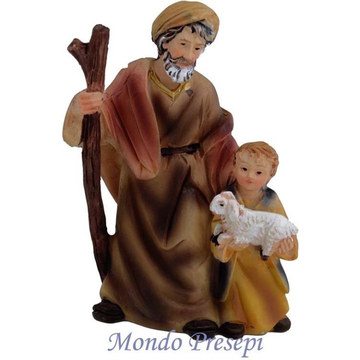 Viejo con niño de 9 cm