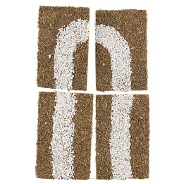 Set 4 pezzi di strada componibile cm 16x10