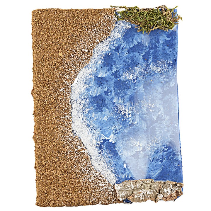 Spiaggia con mare 19x14,5 cm
