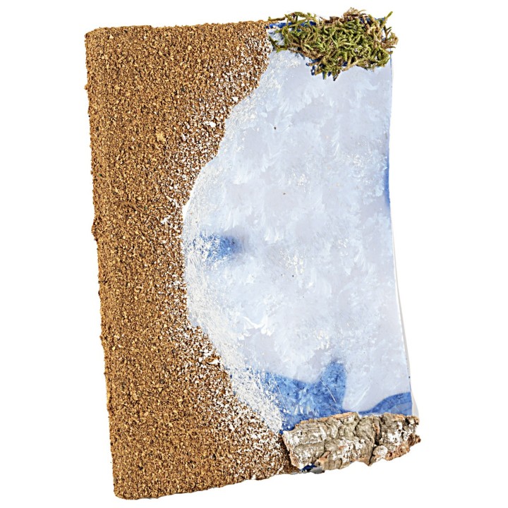 Spiaggia con mare 19x14,5 cm