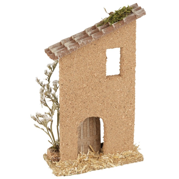 Rustic house facade cm 11x5x18 h