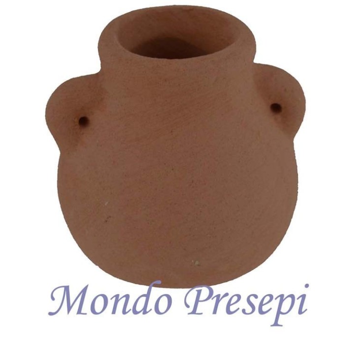 Anfora presepe cm 3 h. Accessori in terracotta