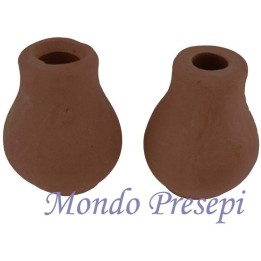 Juego de 2 jarrones 2,5 cm h.
