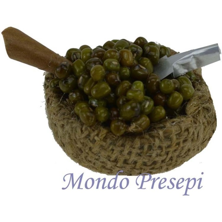 Cesto juta con olive cm 4,5