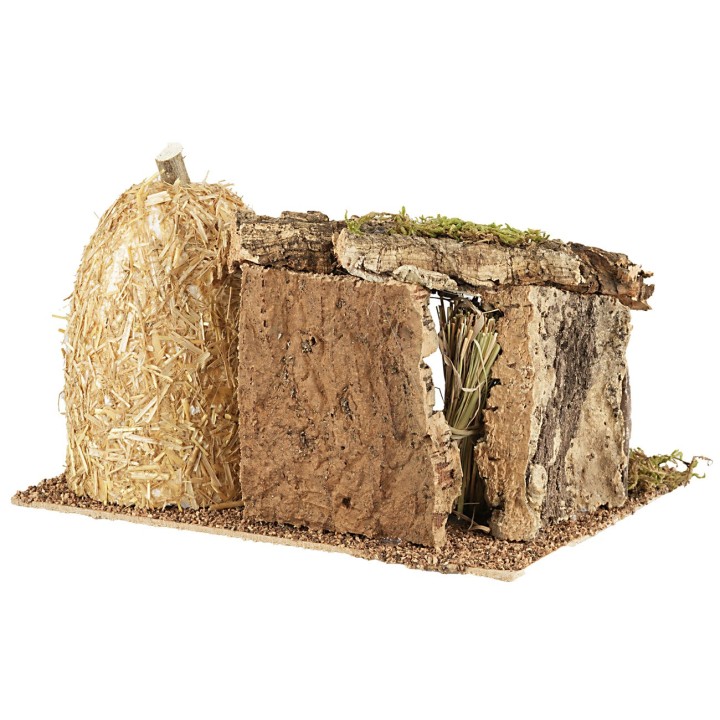Sheep enclosure with barn cm 21x16x15 h